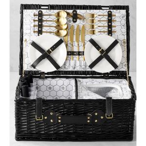 Williams Sonoma Honeycomb Picnic Basket